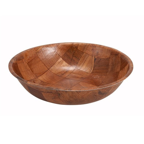 Winco WWB-18 18" Wooden Salad Bowl