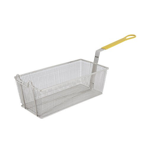 Winco FB-40 Fry Basket with 12" Yellow Handle