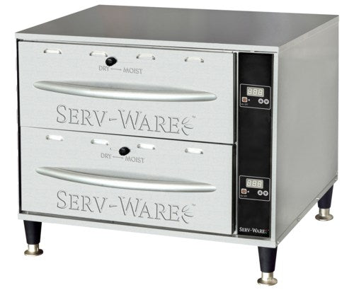 Serv-Ware SWPWDS-2 Free-Standing Dual Warming Drawer - 120V