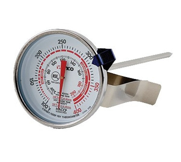 Winco TMT-CDF2 2" Diameter Dial Face with 5" Probe Candy/Deepfry  Thermometer