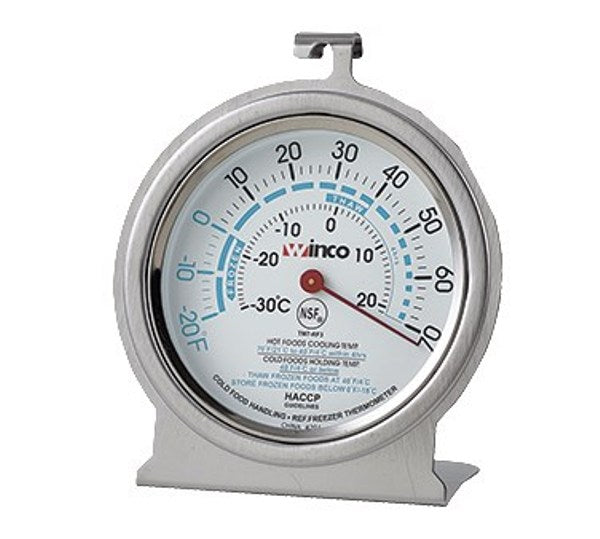 Winco TMT-RF3 3" Diameter Refrigerator/Freezer Dial Face Thermometer