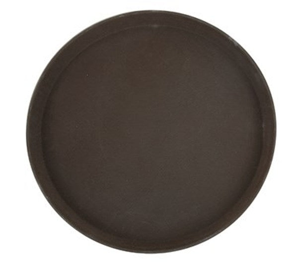Winco TRH-11 11" Brown Rubber Easy Hold Tray