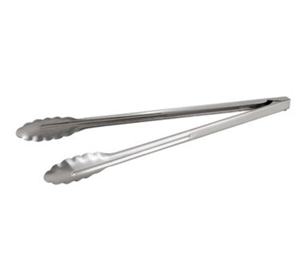 Winco UT-16 16" Heavyweight Stainless Steel Utility Tong