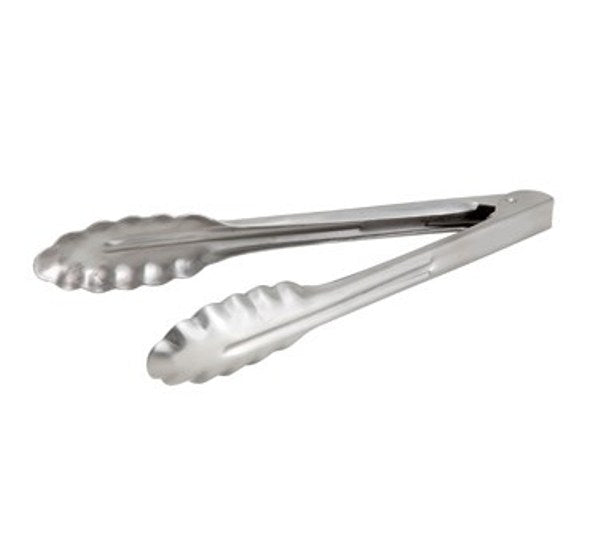 Winco UT-9HT 9"  Extra Heavyweight Stainless Steel Utility Tong
