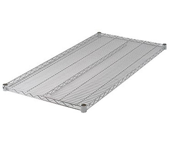 Winco VC-2472 Set of 2 24" x 72" Chrome-Plated Wire Shelves