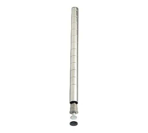 Winco VC-54P Set of 4 54" Chrome-Plated Wire Shelf Posts