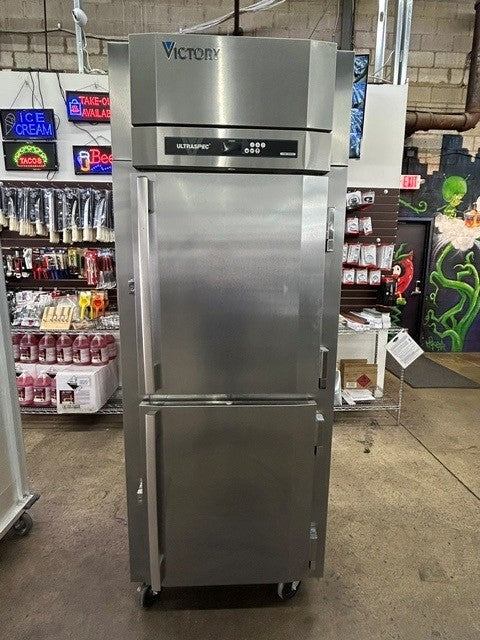 VICTORY UltraSpec FS-1N-S1-HD_KP Half Height Solid Door Reach-In Freezer (USED UNIT)
