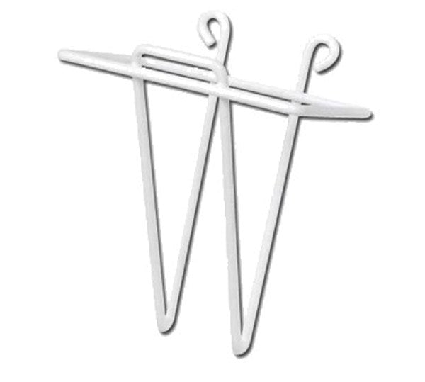 Winco WHW-4  4 1/4" x 5 3/8" Wall Mount Plastic Scoop Holder