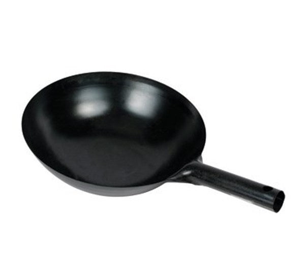 Winco WOK-36 16" Black Carbon Steel Chinese Wok