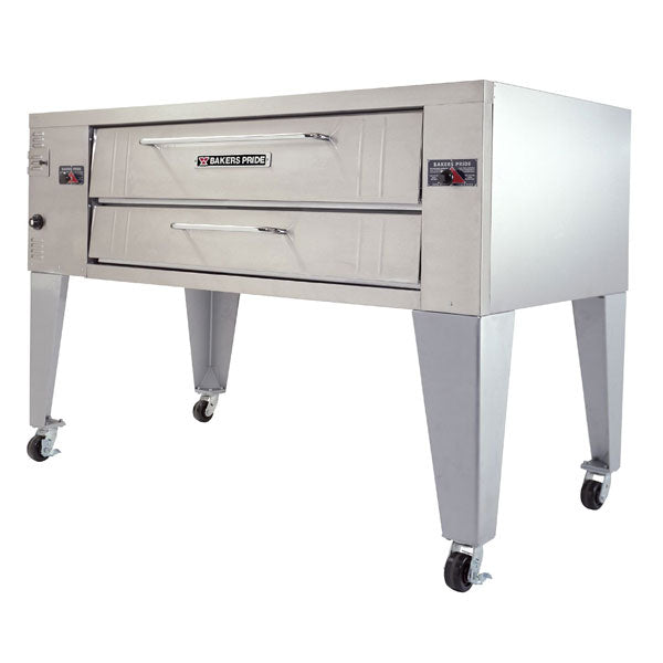 Bakers Pride Y-600 Gas Single Deck Pizza Oven - SUPERDeck Series 78” - 120,000 BTU