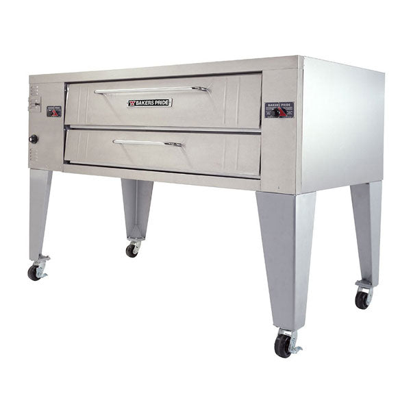 Bakers Pride Y-800 Gas Single Deck Pizza Oven - SUPERDeck Series 84” - 120,000 BTU