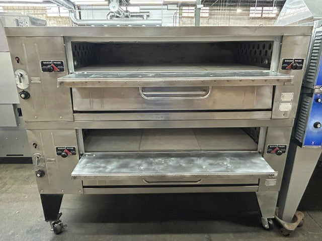 Bakers Pride Y-602  Natural Gas 6 Pie Double Stack Pizza Oven  (USED UNIT)