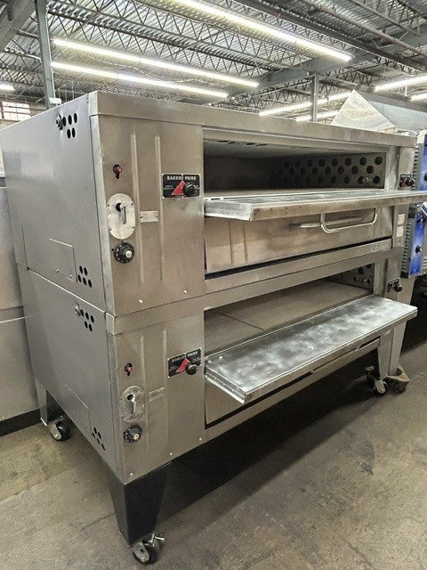 Bakers Pride Y-602  Natural Gas 6 Pie Double Stack Pizza Oven  (USED UNIT)
