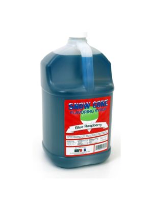 Winco 72001 Benchmark 1 Gallon of Snow Cone Syrup - Blue Raspberry