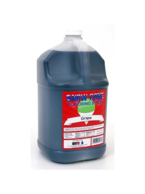 Winco 72003 Benchmark 1 Gallon of Snow Cone Syrup - Grape