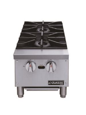 Dukers DCHPA12 12"W Two Lift-Off Burner Natural Gas Hotplate - 56,000 BTU