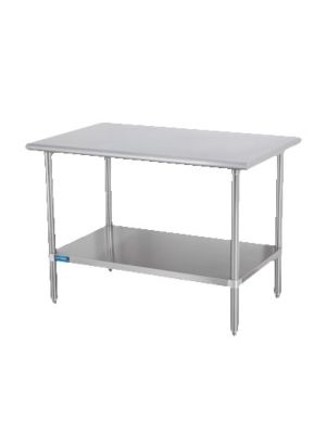 Sapphire SMT-1860S 60"W x 18"D Stainless Steel Work Table with Shelf and Legs