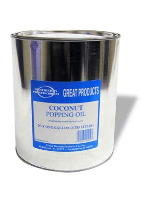Winco 40011 Benchmark One Gallon Can of Coconut Popping Oil
