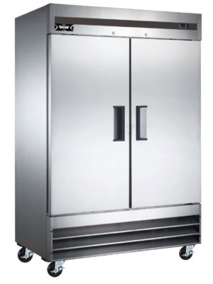 Bison XRR-46 X Series 54"W Two Door Stainless Reach-In Refrigerator - 46 Cu. Ft