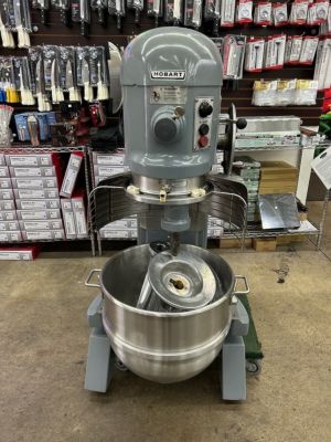 Hobart L-800 80 Quart Mixer Including Hook, Flat Beater, Whip and Bowl 208V 3 phase (USED)