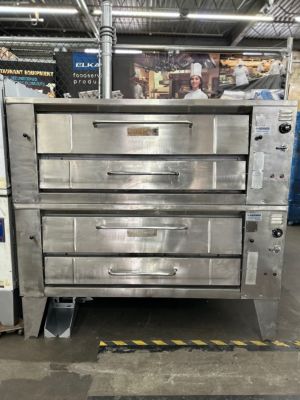 BARI 6 Pie Double Stacked Natural Gas (USED) Pizza Oven