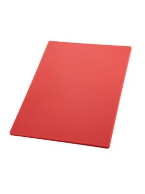 Omcan 41206 Red, Rectangular Cutting Board, 15" x 20" x 1/2"