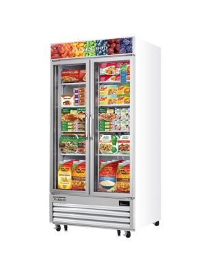 Everest EMGF36 Two Glass Door Merchandising Freezer 41"  FREE SHIPPING W/O LIFTGATE