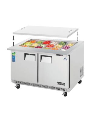 Everest EOTP2 48" Open Top Prep Table, Mega-Top, Two-Section  FREE SHIPPING W/O LIFTGATE