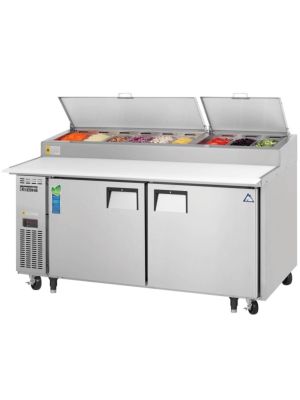 Everest EPPR2 Double Door Side-Mount Pizza Prep Table 71"  FREE SHIPPING W/O LIFTGATE