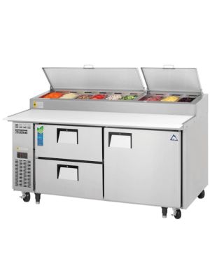 Everest EPPR2-D2 Door & Drawer Combo Pizza Prep Table 71"   FREE SHIPPING W/O LIFTGATE
