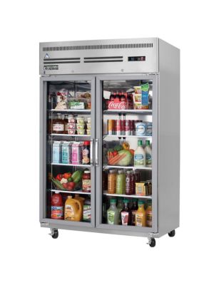 Everest ESGR2 Double Glass Door Upright Reach-In Refrigerator 49.75"   FREE SHIPPING W/O LIFTGATE