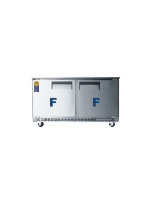 Everest ETBWF2 Dual Door Back-Mount Under-Counter Freezer 59.5"   FREE SHIPPING W/O LIFTGATE