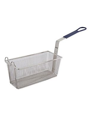 Winco FB-20 Fry Basket with 10" Blue Handle