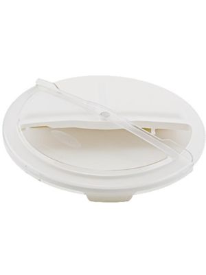 Winco FCW-10RC Rotating Lid for 10 Gallon White Round Container 