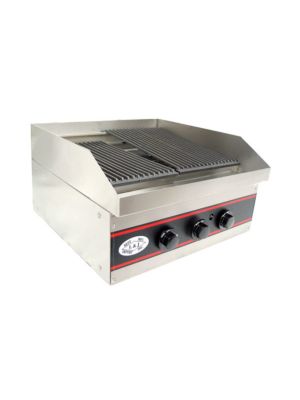L&J GCB-24 Gas Charbroiler with Two (2) Burners 24" - 36,000 BTU
