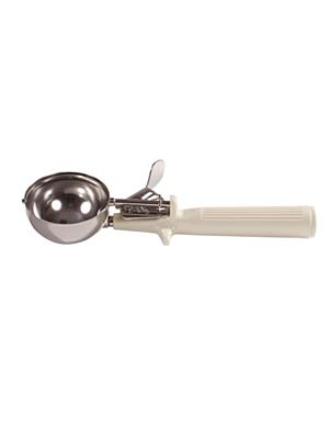 Winco ICOP-10 Deluxe Ice Cream Disher with Ivory Handle, Size 10