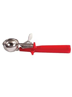 Winco ICOP-24 Deluxe Ice Cream Disher with Red Handle, Size 24
