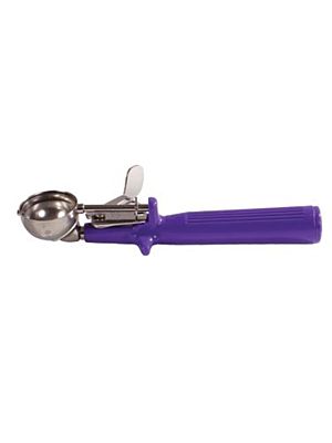 Winco ICOP-40 Deluxe Ice Cream Disher with Purple Handle, Size 40