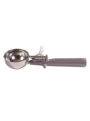 Winco ICOP-8 Deluxe Ice Cream Disher with Gray Handle, Size 8
