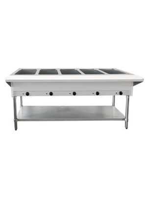 Omcan FW-CN-0005-FH (46648) 72" Stainless Steel Electric Steam Table  - 208-240V