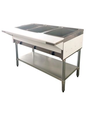 Omcan FW-CN-0003-H (46574) 44" Stainless Steel Electric Steam Table  - 208-240V