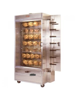 Old Hickory N/7GRH Chicken Commercial Rotisserie Oven Machine With Right Hand Side Spit Handles - Gas