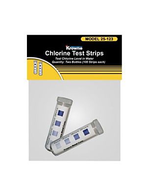 Krowne Metal P25-123 Chlorine Test Strips Two-Pack Bag