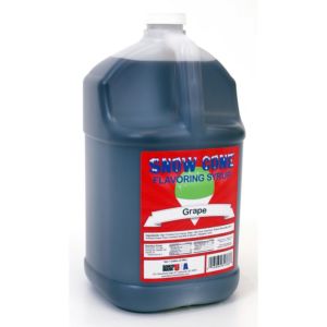 Winco 72003 Benchmark 1 Gallon of Snow Cone Syrup - Grape