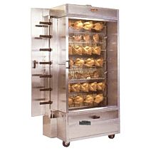 Old Hickory N/7GLH Chicken Commercial Rotisserie Oven Machine With Left Hand Side Spit Handles - Gas